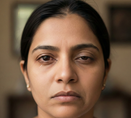 Weak eyelid muscles affecting blinking and closure.